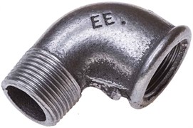 Угол 90° ЕЕ черный ВР-НР 1 1/4"