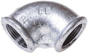 Угол 90° ЕЕ оцинкованный ВР 1/2"