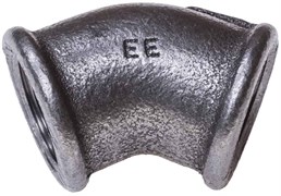 Угол ЕЕ 45° ВР 1/2", черный