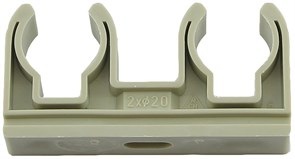 Клипса двойная FV Plast 2 х 25