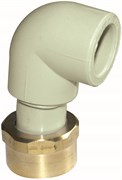 Угол Pipelife Instaplast с накидной гайкой и пластиковым штуцером 16x1/2"