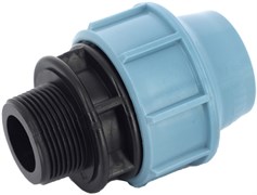 Муфта компрессионная для ПНД труб пластиковая Unidelta НР 40 х 1 1/2"