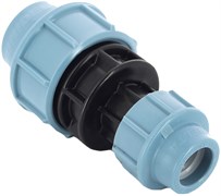 Муфта редукционная компрессионная для ПНД труб пластиковая Unidelta 63 x 32
