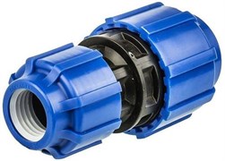 Муфта редукционная компрессионная для ПНД труб Политэк ТПК-АКВА 40x32