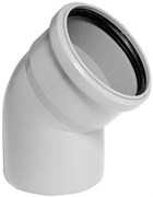 Угол Rehau Raupiano Plus канализационный 200 x 45°