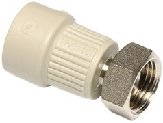 Муфта с накидной гайкой WAVIN EKOPLASTIK ВР 16 х 3/4&quot;