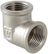 Угол латунный никелированный ВВ Valtec 1"
