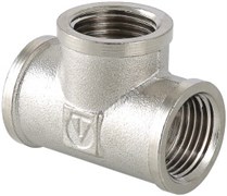Тройник латунный никелированный ВВ Valtec 1 1/4"