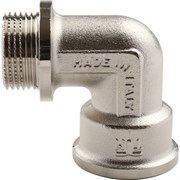 Угольник НВ никелированный с упором Tiemme 1/2"