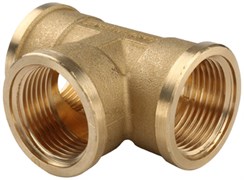 Тройник ВВ латунный Tiemme 3/8"