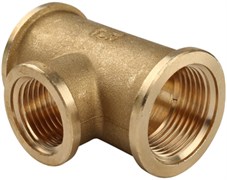 Тройник ВВ латунный Tiemme 3/4" х 1/2" х 3/4"