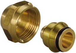 Зажимной адаптер из покрытой латуни PE-X FLEX-X Uponor 16X2,2 x 1/2"
