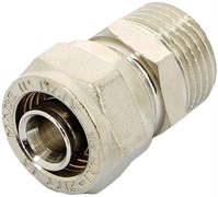 Муфта НР обжимная для мeталлопластиковых труб Uni-Fitt 20 x 1/2"