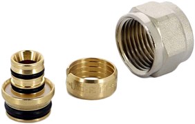 Соединитель ВР (конус) для мeталлопластиковых труб Uni-Fitt 16 x 1/2"