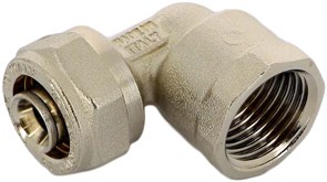 Угол ВР обжимной для мeталлопластиковых труб Uni-Fitt 16 x 1/2"