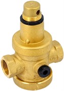 Редуктор давления Uni-fitt 1/2", под аксиальный манометр, латунный