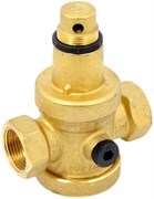 Редуктор давления Uni-fitt 3/4", под аксиальный манометр, латунный