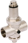 Редуктор давления Uni-fitt 1 1/2", под аксиальный манометр, никелированный