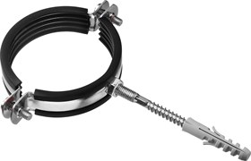 Хомут с резинкой и дюбелем Imperial 3/4" (25-28)