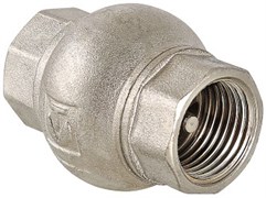 Клапан обратный Valtec 1" Вр, с латунным золотником, пружинный
