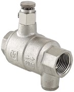Клапан обратный Valtec 1/2" Вр, с дренажем и воздухоотводчиком, пружинный
