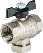 Кран шаровой Stout SVF ВВ с фильтром (бабочка) 3/4&quot;
