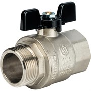 Кран шаровый Stout SVB НВ (бабочка) 1 1/4"