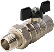 Кран шаровый Stout SVB НВ с накидной гайкой (бабочка) 1/2"