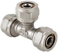 Тройник редукционный обжимной для мeталлопластиковых труб Valtec 26 x 16 x 20