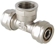 Тройник ВР обжимной для мeталлопластиковых труб Valtec 20 x 3/4"