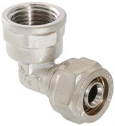 Угол ВР обжимной для мeталлопластиковых труб Valtec 16 x 1/2"