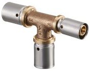 Тройник пресс с уменьшенным проходом Oventrop Cofit P 20 х 20 х 16