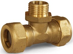 Тройник компрессионный для нержавеющих труб Stahlmann НР 15x1/2"