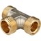 Тройник НР обжимной для мeталлопластиковых труб Stout 20 x 1/2" - фото 49222